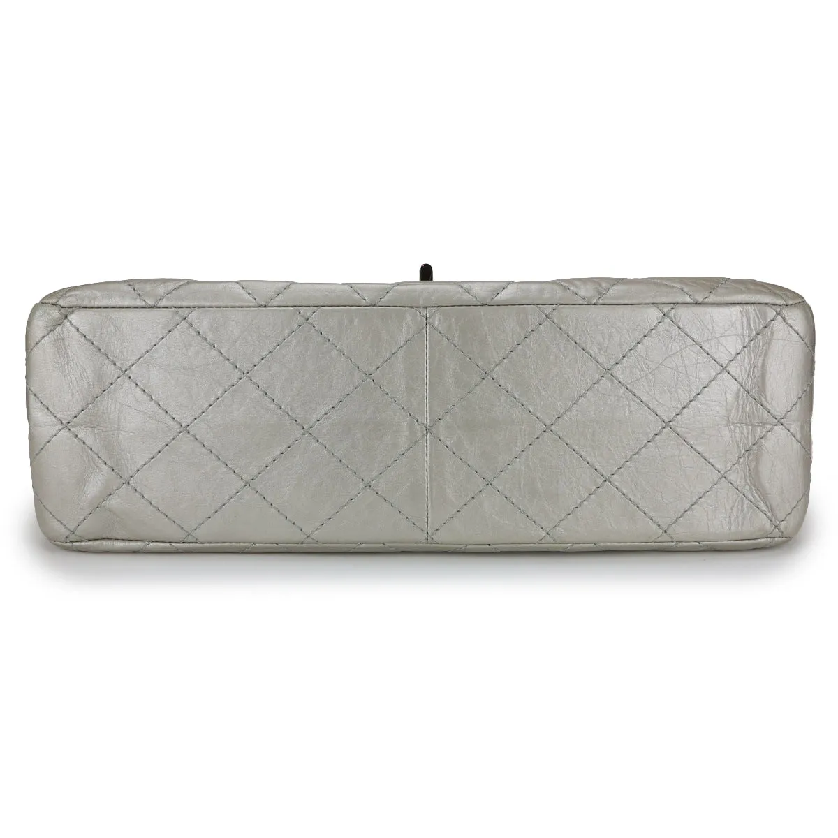 2.55 Reissue Flap Bag Size 227 in Cream Silver Aged Calfskin