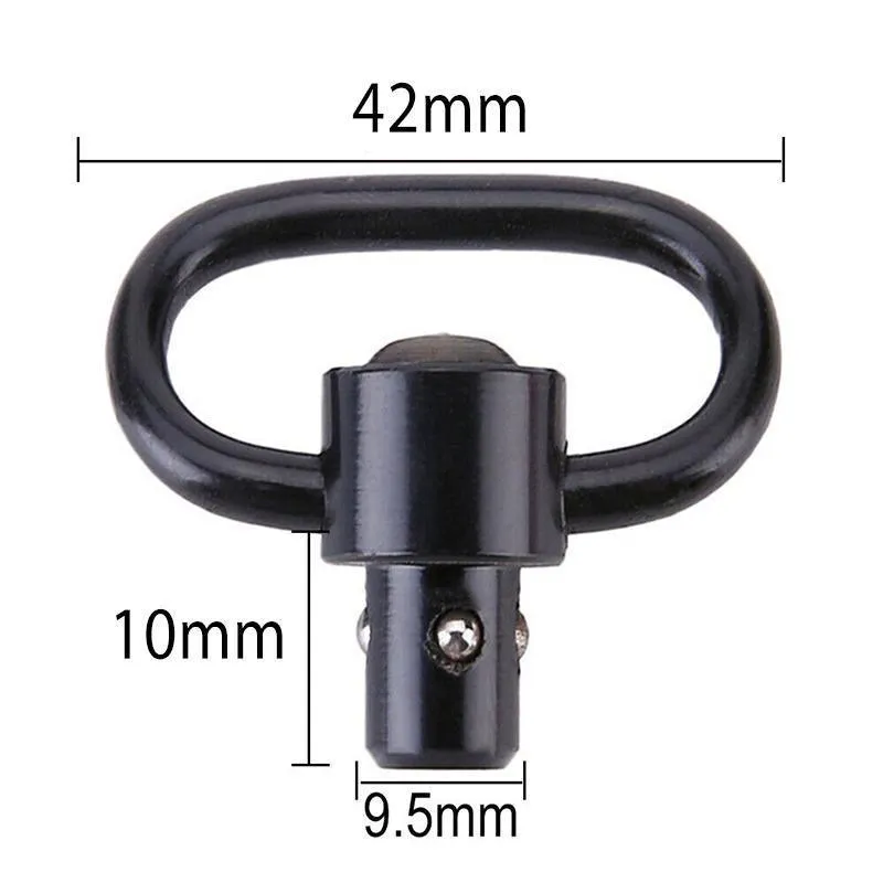 2PCS for Rifle Slings QD Sling Quick Detach  Flush Push Button Swivel Mount