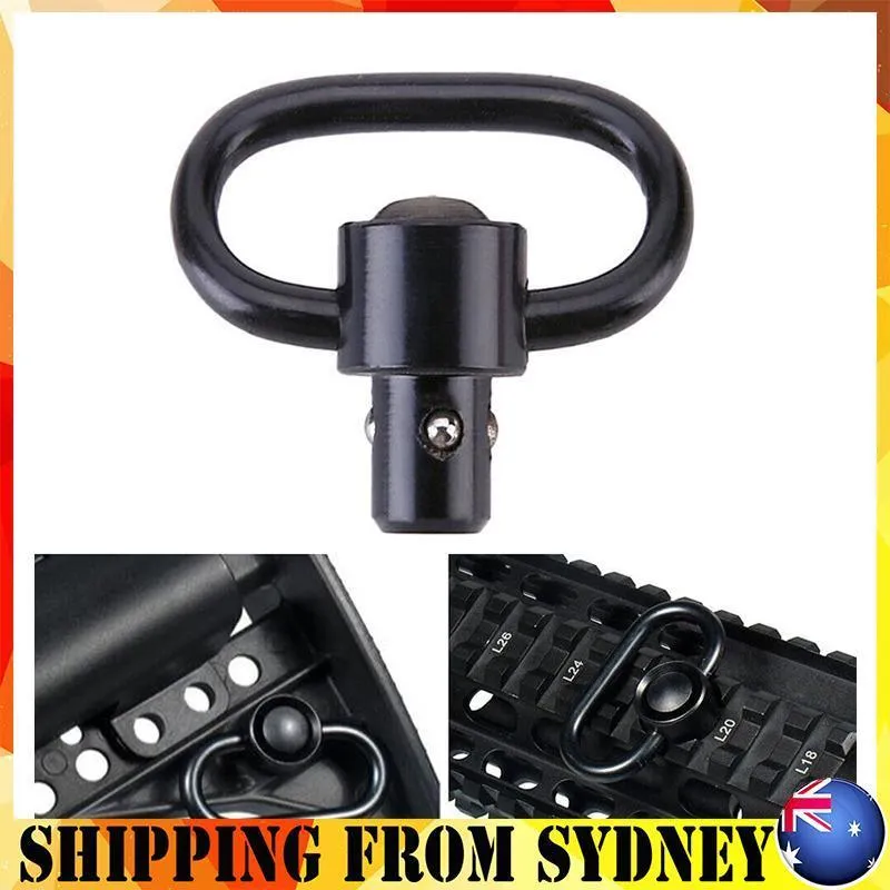2PCS for Rifle Slings QD Sling Quick Detach  Flush Push Button Swivel Mount
