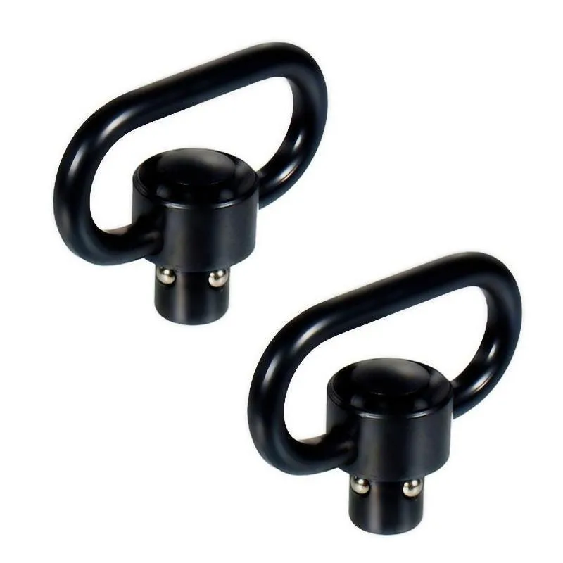 2PCS for Rifle Slings QD Sling Quick Detach  Flush Push Button Swivel Mount