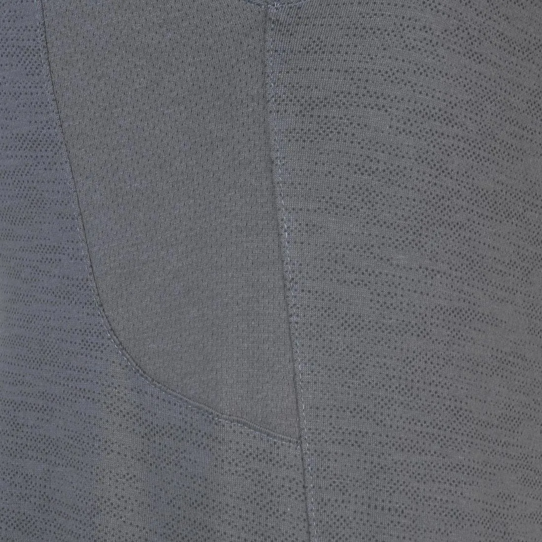 520 Men's V-Neck Slim-Fit Gym & Pilates T-Shirt - Grey Print