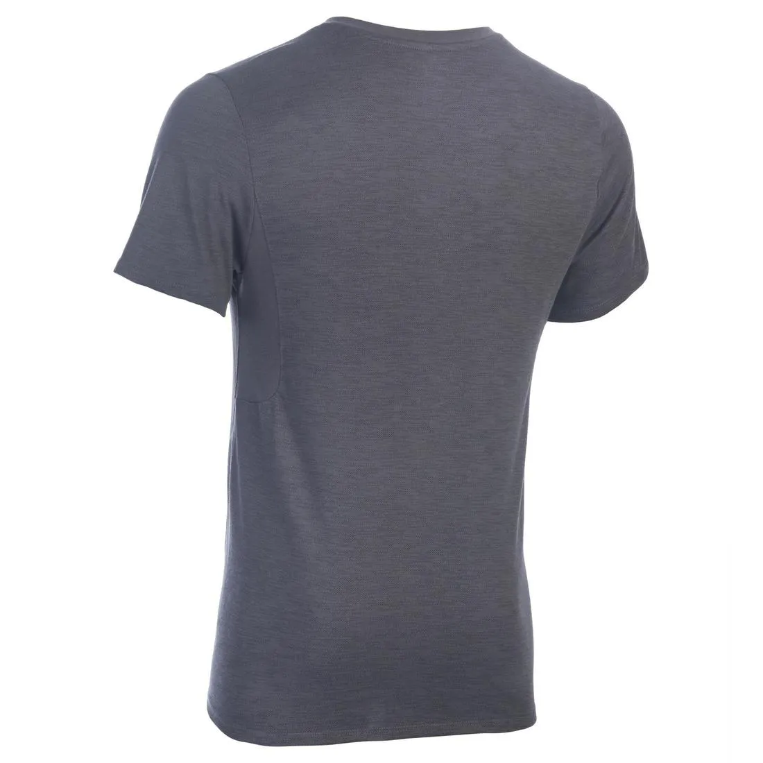 520 Men's V-Neck Slim-Fit Gym & Pilates T-Shirt - Grey Print