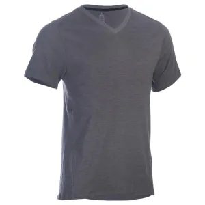 520 Men's V-Neck Slim-Fit Gym & Pilates T-Shirt - Grey Print