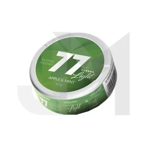 8mg 77 Slim Light Nicotine Pouches - 20 Pouches