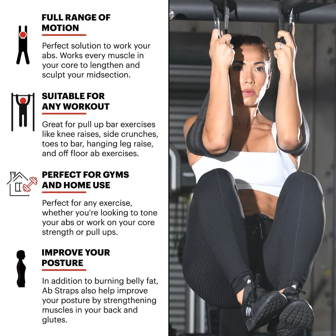 Abdominal Fitness Sling Straps for Hanging Pull-Ups, Home and Gym