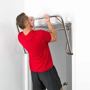 Adjustable Mount Doorway Pull Up Bar Forearm Back Shoulder Training