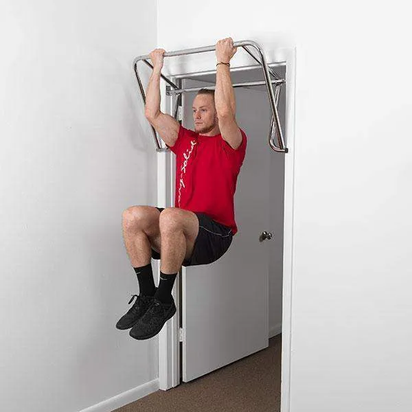 Adjustable Mount Doorway Pull Up Bar Forearm Back Shoulder Training
