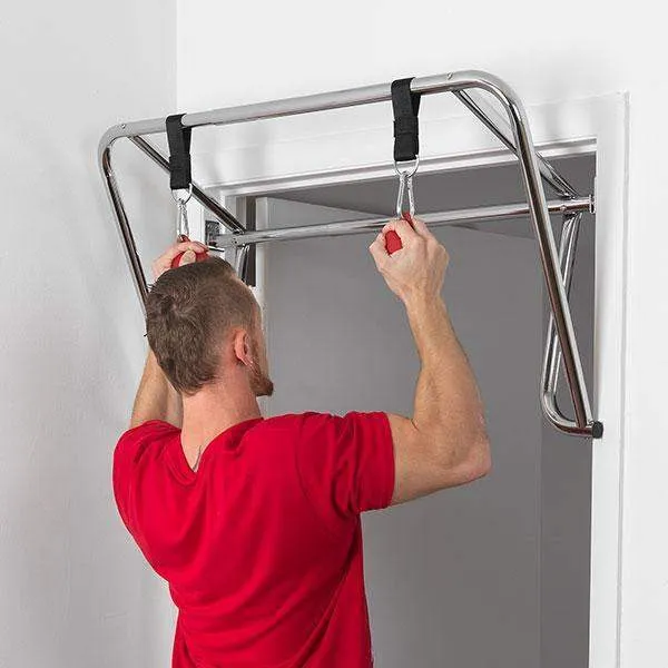 Adjustable Mount Doorway Pull Up Bar Forearm Back Shoulder Training