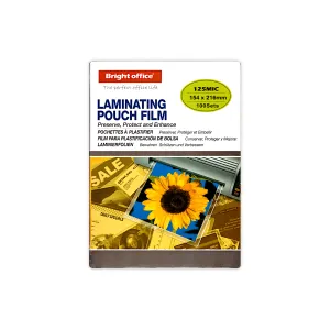 Bright Office Thermal Laminating Pouches 125 Micron Pack of 100 A5