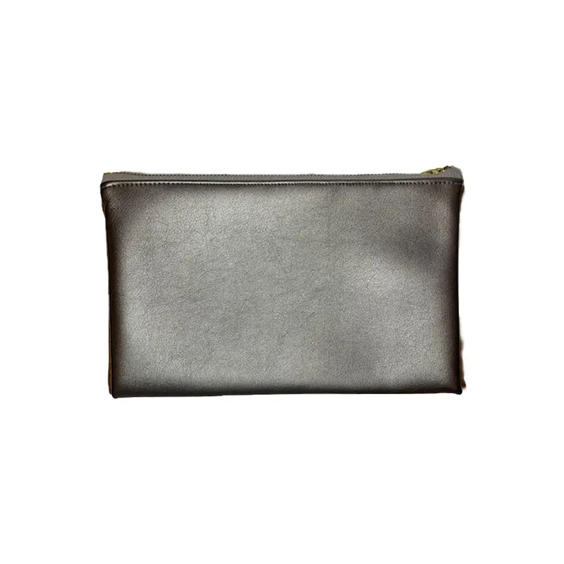 Callie Clutch in Metallic Pewter