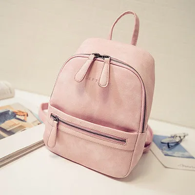 Candy color Korea school style Backpack for Women