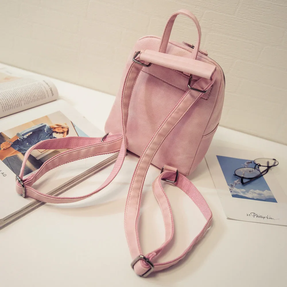 Candy color Korea school style Backpack for Women