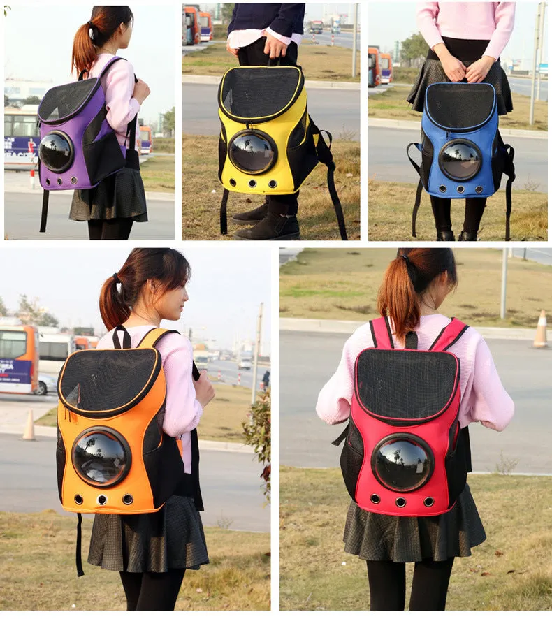 Cat or Dog Space Capsule Backpack