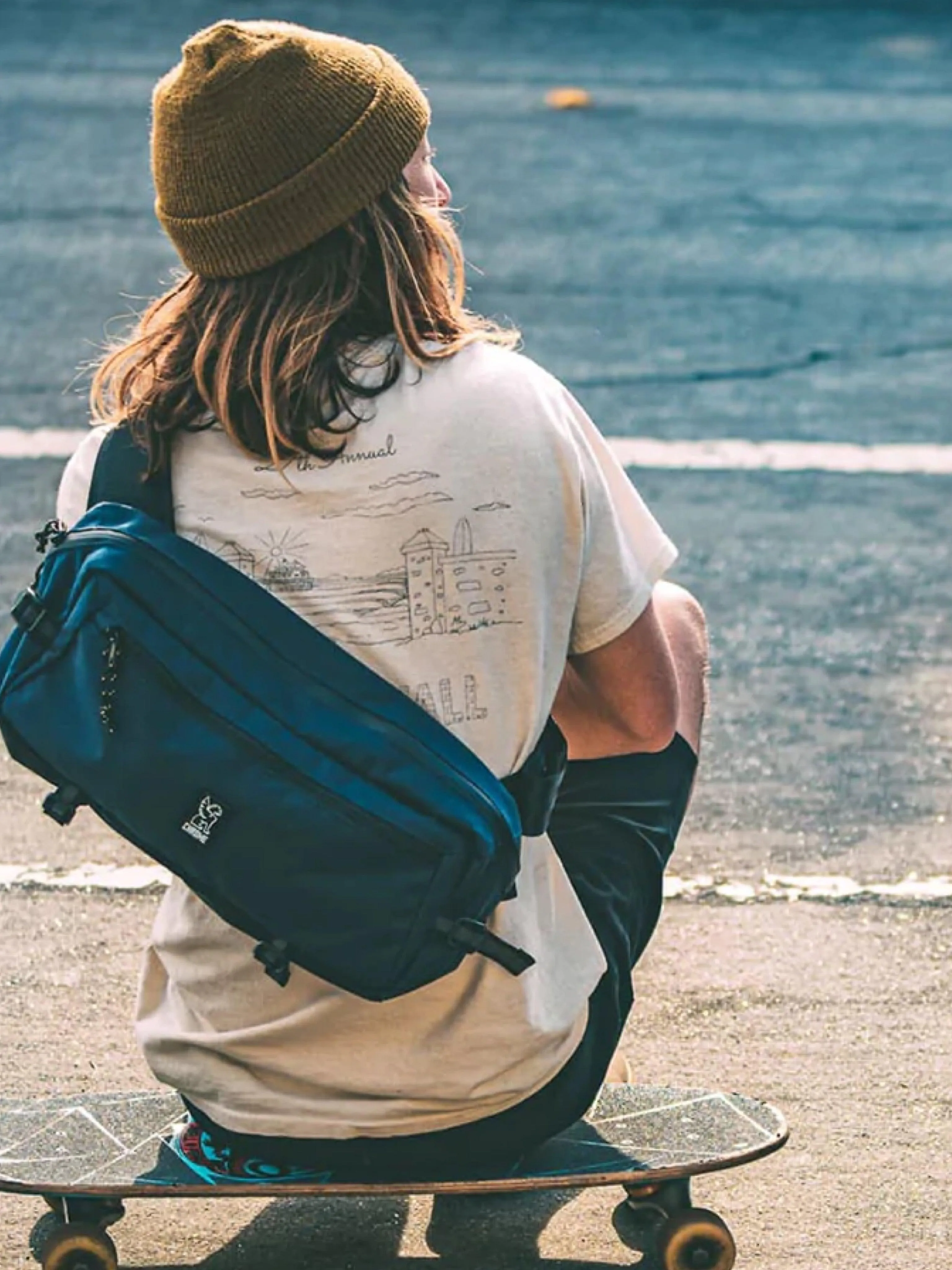 Chrome Industries Kadet Nylon Sling Bag Black Tarp