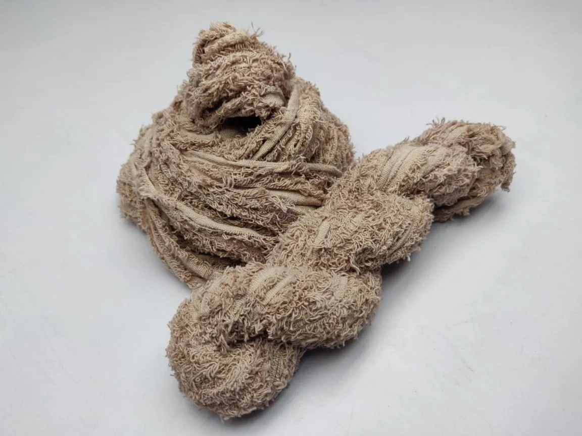Cotton Frizz Ribbon - Light Oak