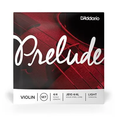 D'Addario Prelude Violin String Set 4/4 Size - Light