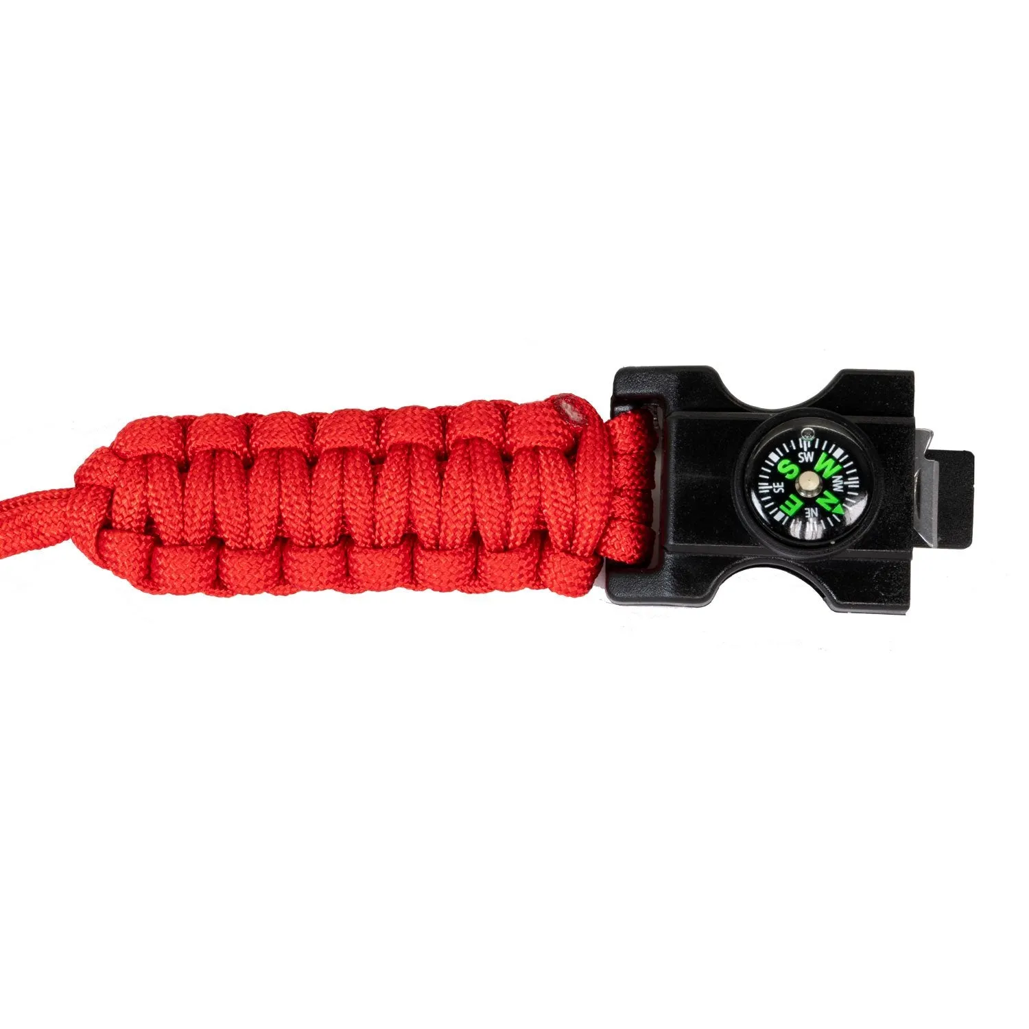 Deco Essentials 2-Pack Tactical Emergency Paracord Bracelet w/ SOS LED Whistle Knife Multi Tool