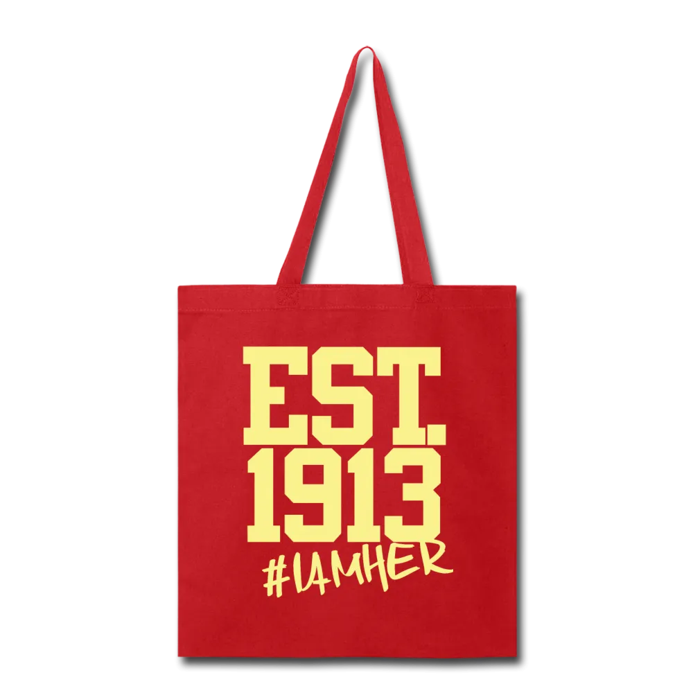 Delta Sigma Theta Inspired EST.1913 - Canvas Tote Bag