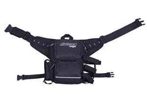 Dirtsack Ranger Men's Ballistic Fabrics Waist Pouch (Free Size, Black)