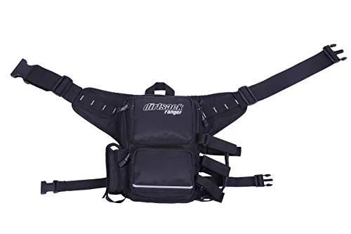 Dirtsack Ranger Men's Ballistic Fabrics Waist Pouch (Free Size, Black)