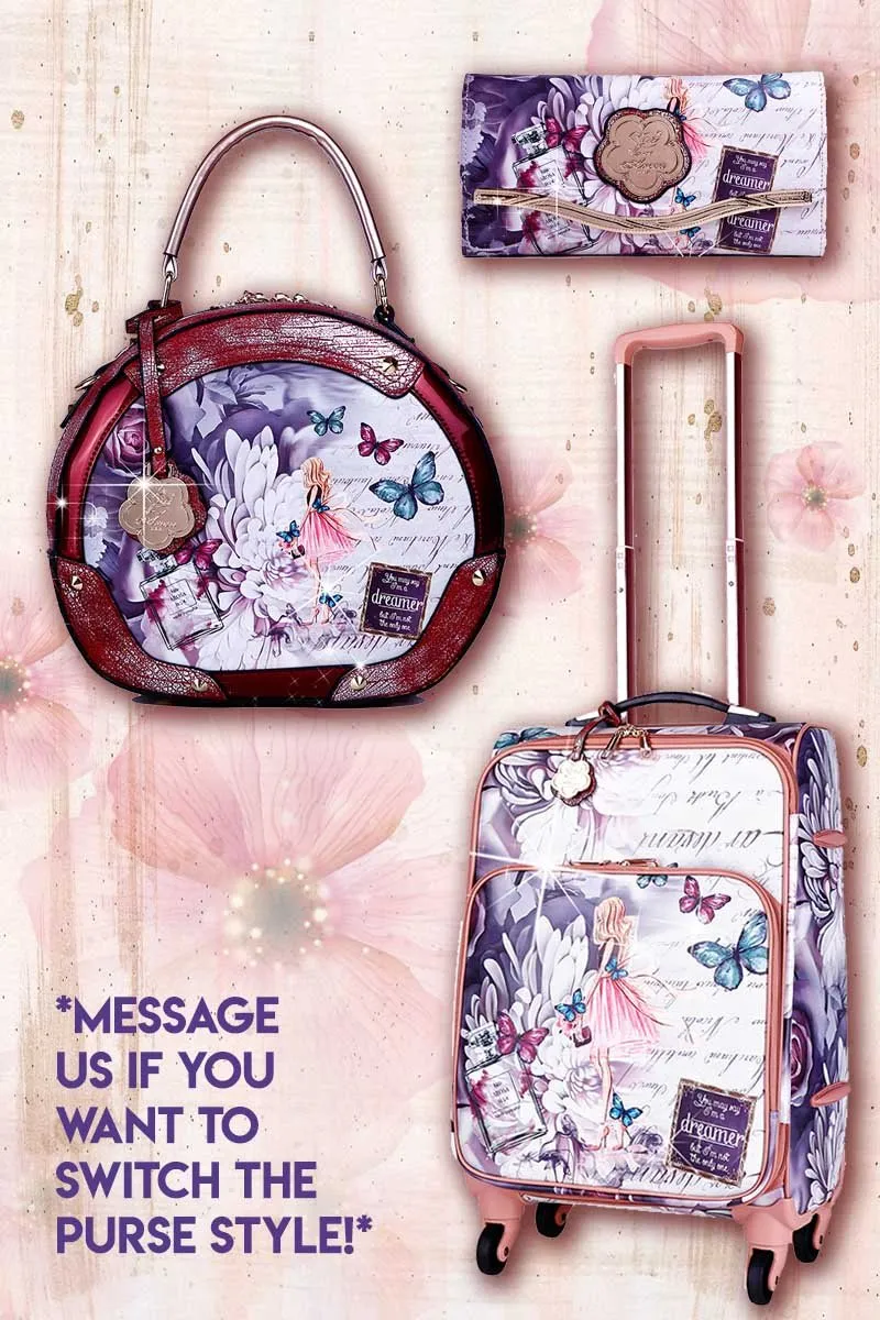 Dreamers 3PC Set | Carry-on Suitcase Travel bag with Wheels [BFL6999-8102-WA]