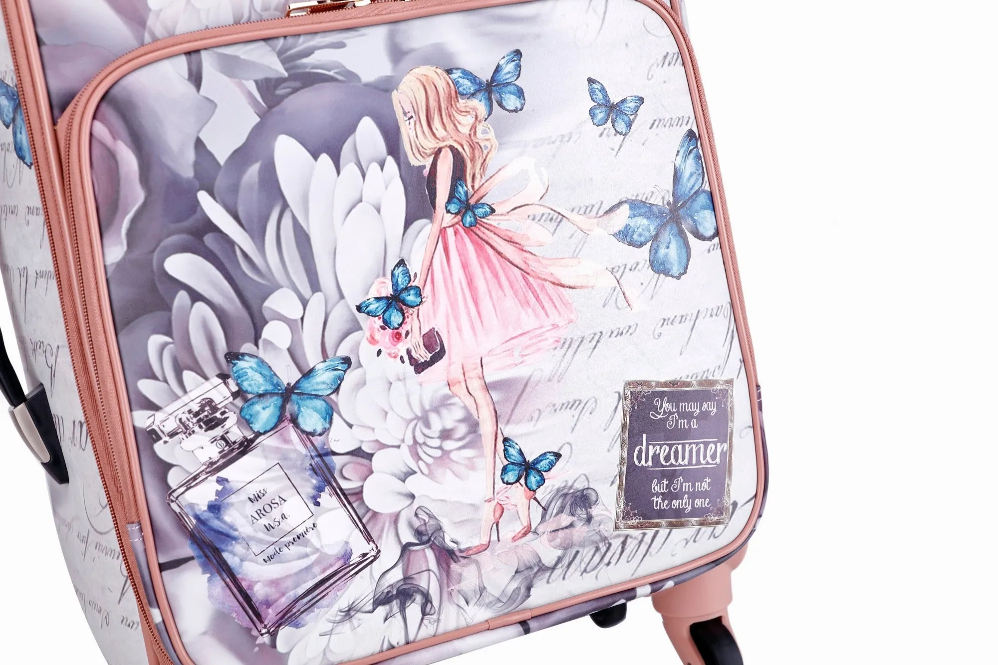 Dreamers 3PC Set | Carry-on Suitcase Travel bag with Wheels [BFL6999-8102-WA]