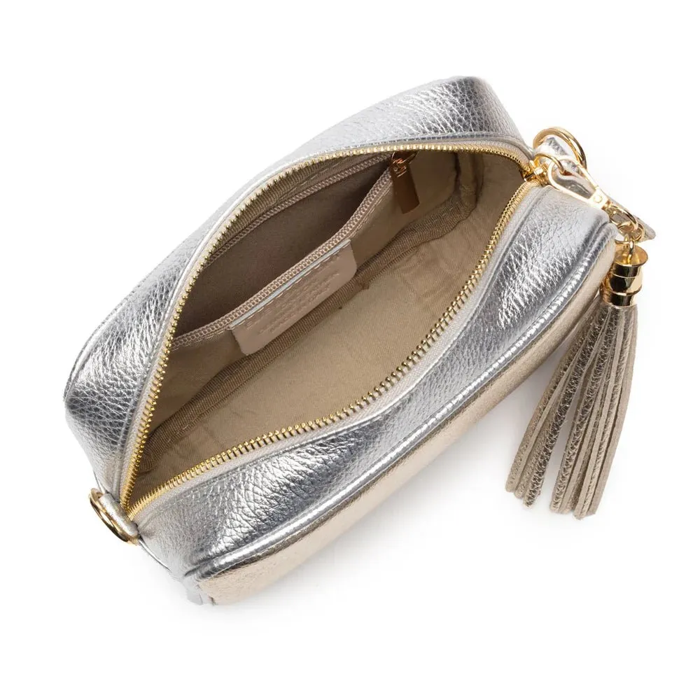 Elie Beaumont Metallic Blend Crossbody Gold