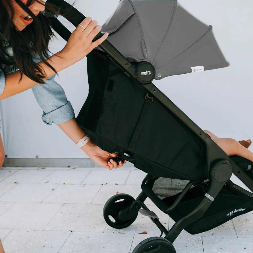 Ergobaby Metro Compact City Stroller - Grey - (Comes With ErgoPromise 10-Year Guarantee)