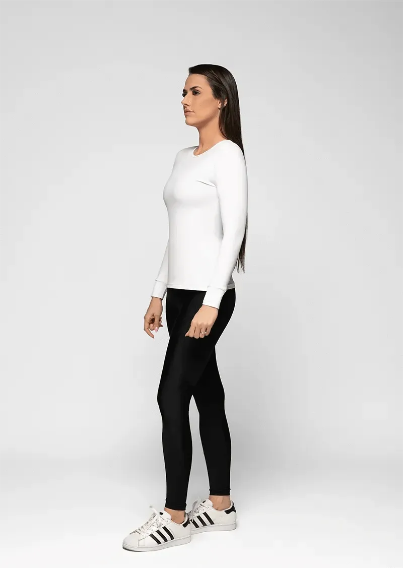 Essentials Laura Long-Sleeve Top - White