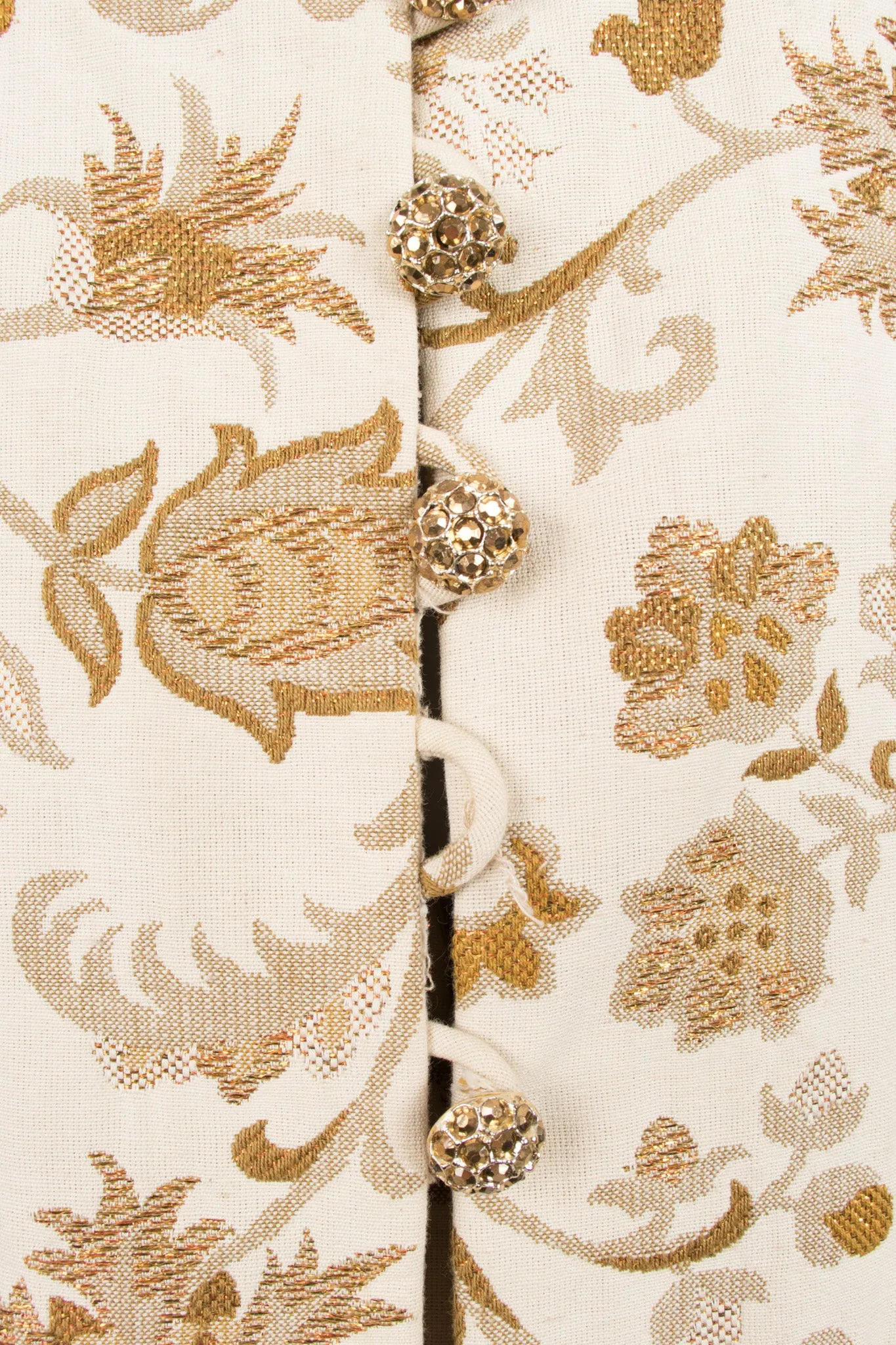 Floral Brocade Vest & Pant Set