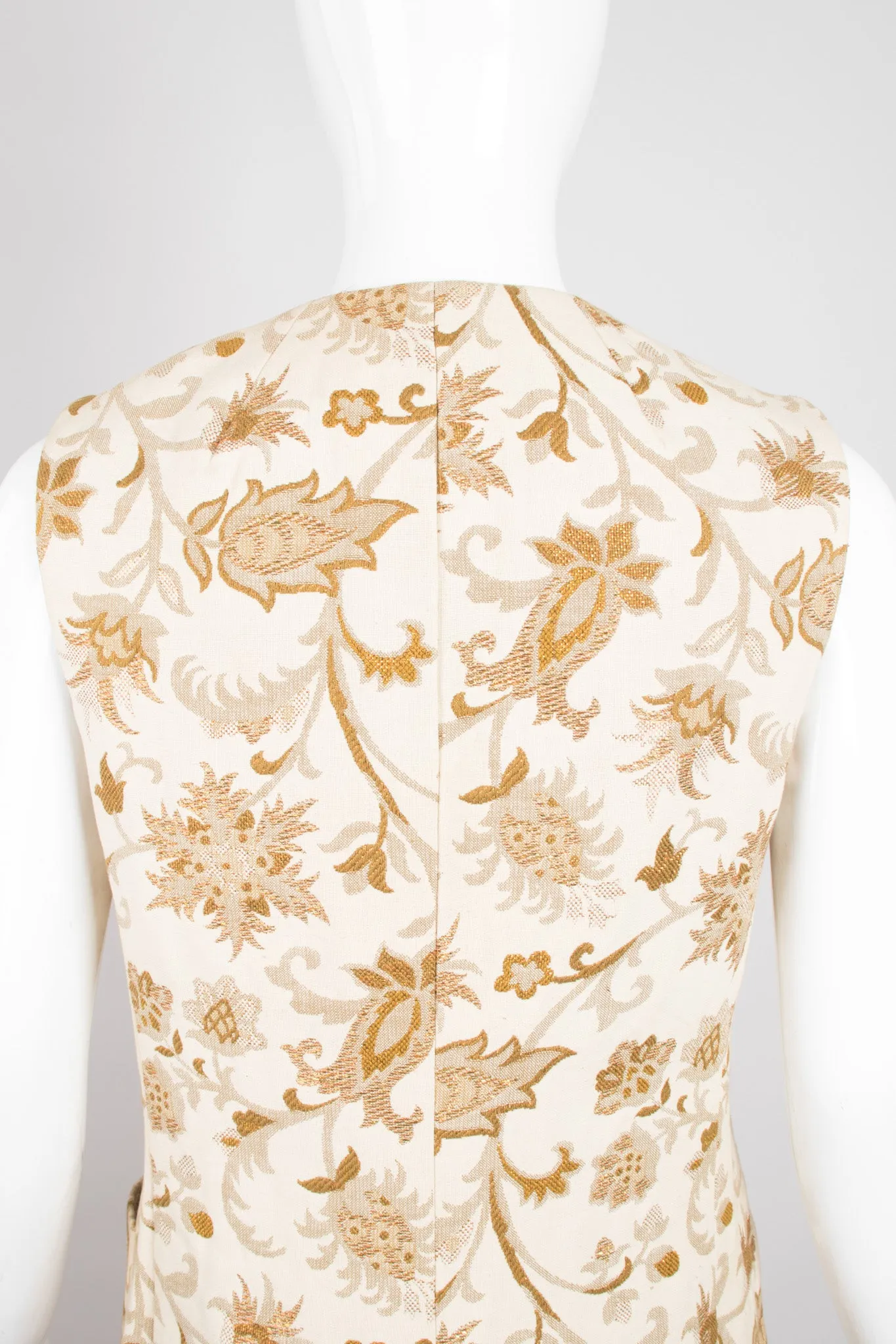 Floral Brocade Vest & Pant Set