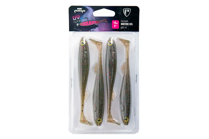 Fox Rage Slick Shad Motor Oil UV Packs