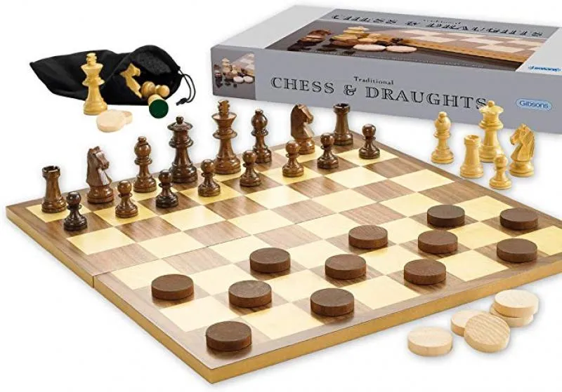Gibsons Chess & Draughts Set