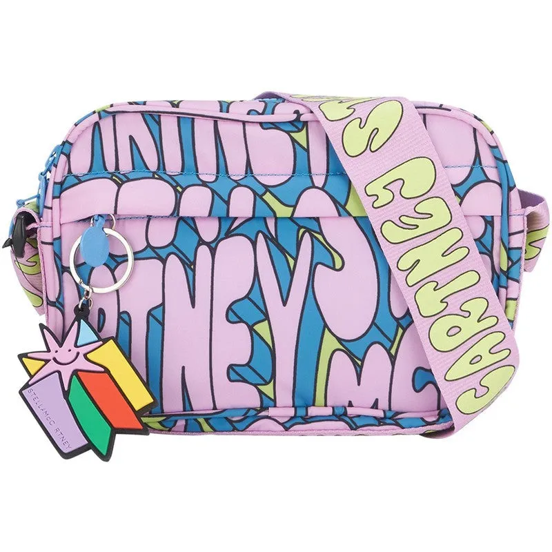 Girls Pink Logo Shoulder Bag