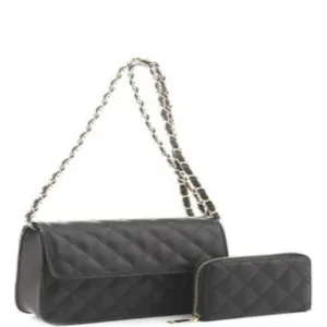 Girls Trip Black Shoulder Bag with Matching Wallet