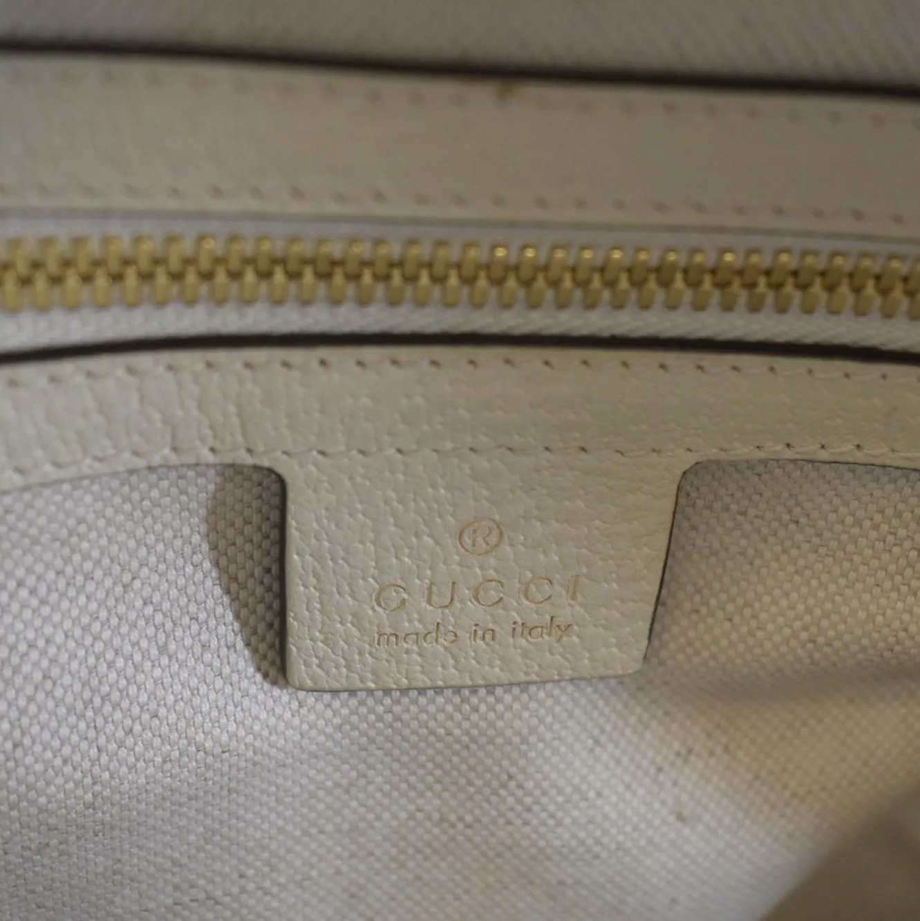 GUCCI Ophidia GG Flora Small Supreme Canvas Backpack Bag Beige 547965