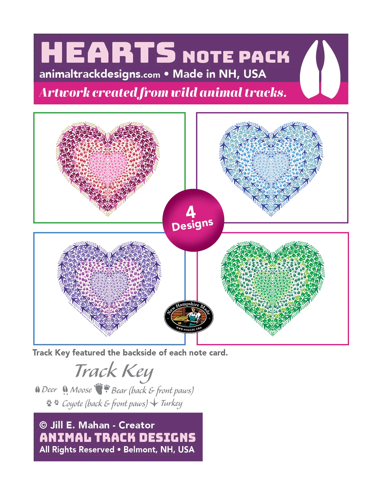 Heart Multi Pack Stationery