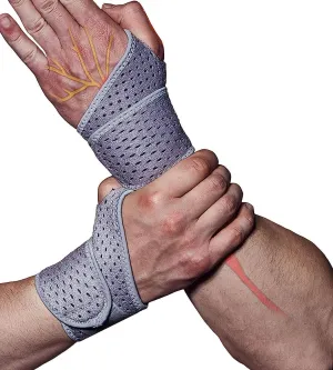 Hirui 2 Pack Wrist Compression Strap and Wrist Brace Sport Wrist