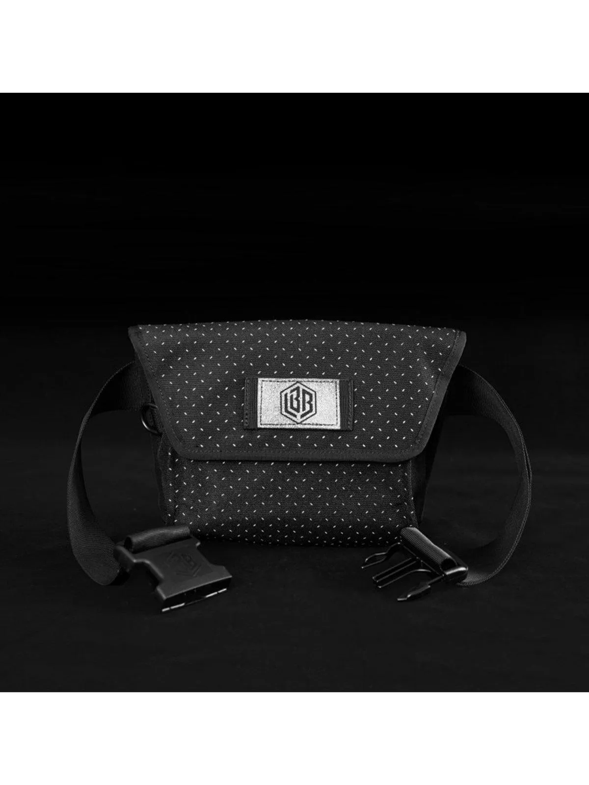 Life Behind Bars The Musette Eclipse Hip Pouch Black Reflective