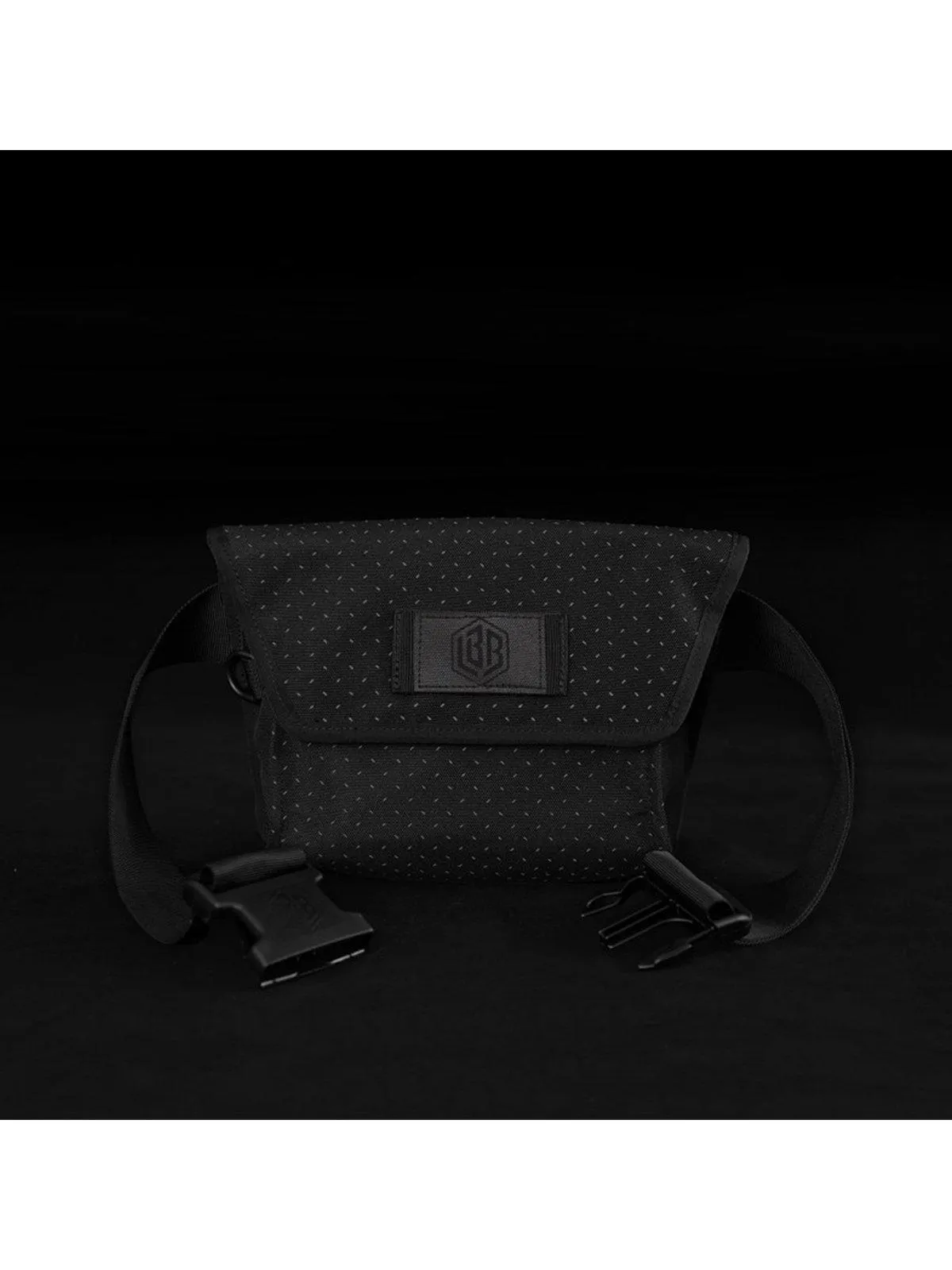 Life Behind Bars The Musette Eclipse Hip Pouch Black Reflective