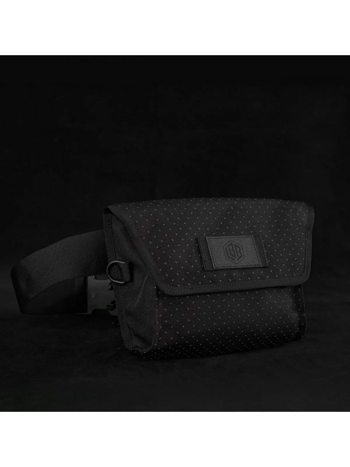 Life Behind Bars The Musette Eclipse Hip Pouch Black Reflective