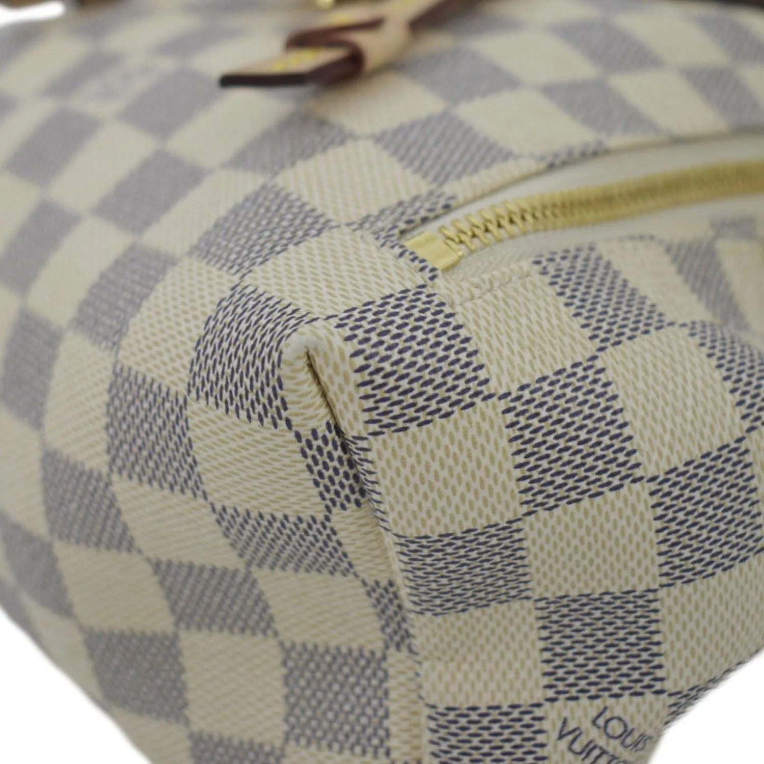 LOUIS VUITTON Sperone BB Damier Azur Backpack Bag White