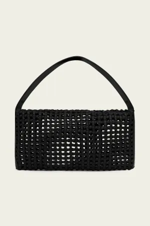 Macrame Mesh Bag in Black