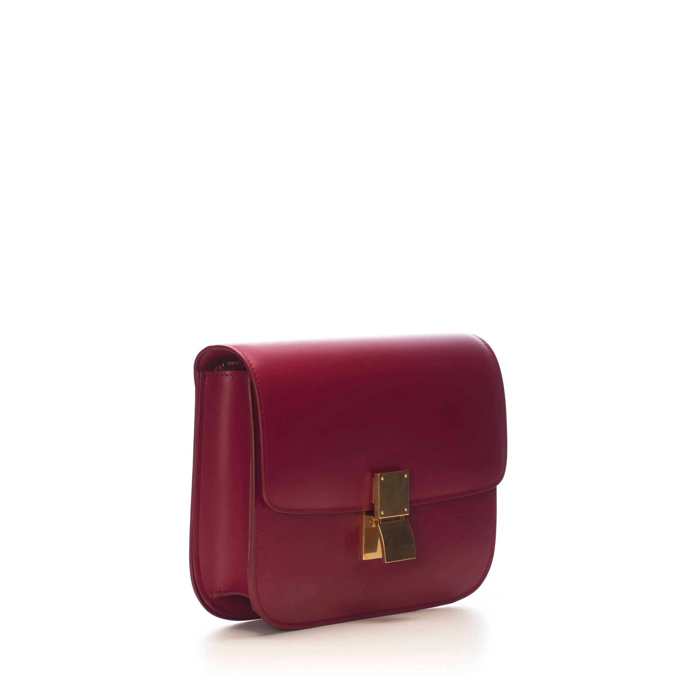 Medium Classic Box Bag In Raspberry Calfskin