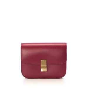 Medium Classic Box Bag In Raspberry Calfskin