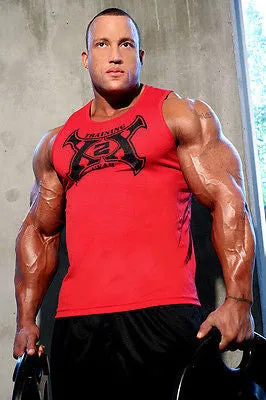 Mens TANK TOP SHIRT X2X Bodybuilding Wear XMESH XTREME Gym Clothing NEW USA made