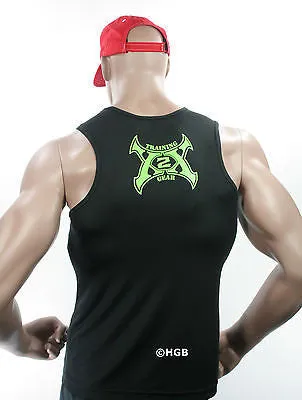 Mens TANK TOP SHIRT X2X Bodybuilding Wear XMESH XTREME Gym Clothing NEW USA made