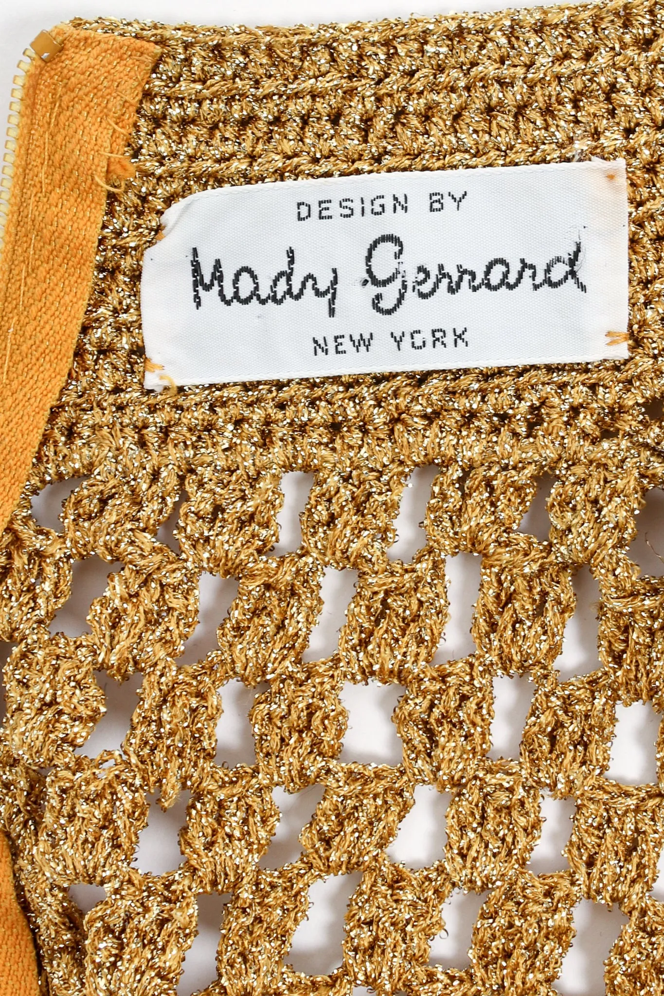 Metallic Gold Crochet Net Dress