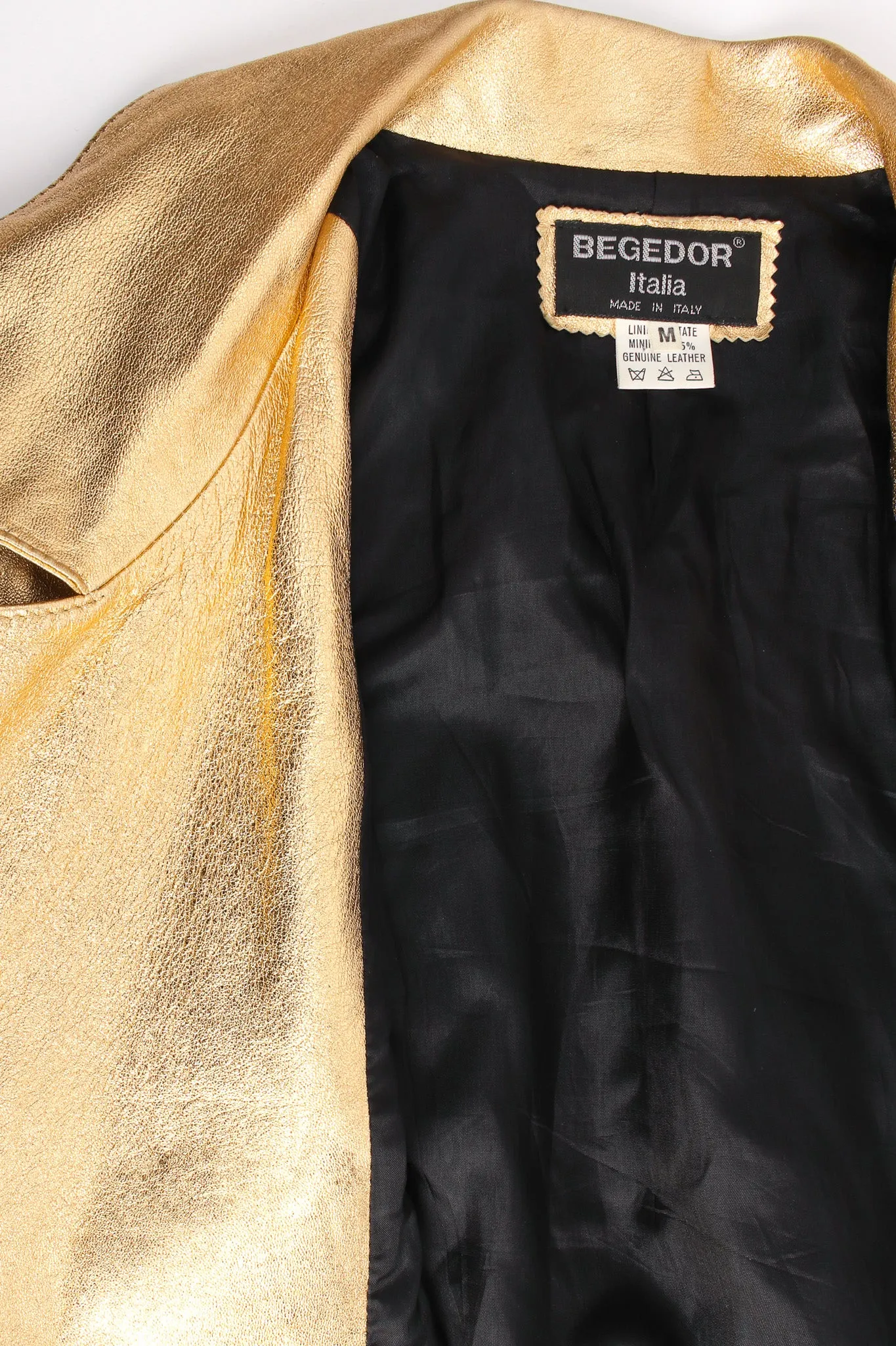 Metallic Leather Jacket