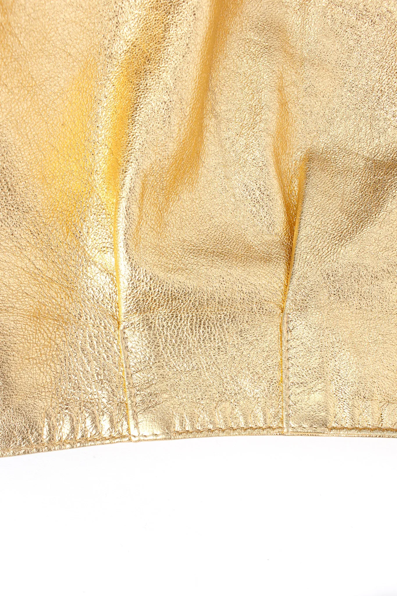 Metallic Leather Jacket